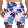 thumbnail image 4 of Kakii Men's Swim Trunks Hawaiian Bathing Mesh Lining Suit Swimsuits Beach Shorts with Pockets, 4 of 6