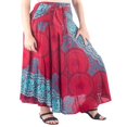 thumbnail image 1 of POINTERTECK Jupe Longue Maxi Boho Taille Haute Ourlet Asymétrique pour Vacances à la Plage Rouge m, 1 of 6