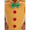 thumbnail image 3 of Gingerbread Man Onesie Kid's Costume, 3 of 4