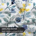 thumbnail image 3 of Watercolor Blue Yellow Floral Tablecloth Round 60 Inch Spring Rustic Sage Green Leaf Flower Decorative Table Cloth with Wrinkle Resistant for Home Kitchen Dining Table Outdoor Party Picnic, 3 of 6