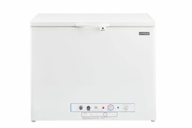 Unique 6 Cu/Ft White Propane Freezer