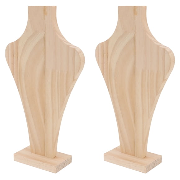 Necklace Display Stand, Jewelry Display Rack Light Weight Wooden Convenient 2pcs For Professional Display L