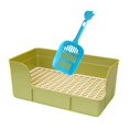 thumbnail image 1 of Milaget Rabbit Litter for Cage Bedpan Ferret Guinea Pig Potty Tray Corner Litter Pan Green, 1 of 9