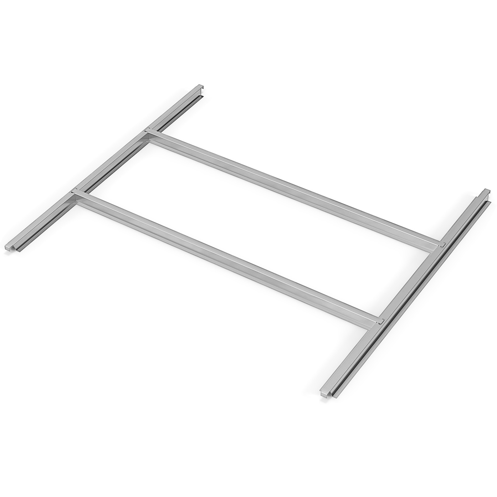 Costway Steel Floor Base Rust-resistant Foundation Kit for 6.3'x3.5'x6.4' Storage Shed