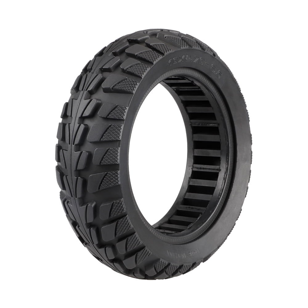 10x2.7-6.5 Solid Tire 10 Inch Electric Scooter Explosion-Proof Tubeless Tire Front/Rear Off-Road Tire Inner Hollow Non-Pneumatic Tire
