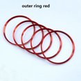 thumbnail image 4 of mmirethe Decoration For All Car Vent Outlet Rings Aluminum Alloy Fashion Car Vent Decoration Trim Anti-rust red 1Set, 4 of 6