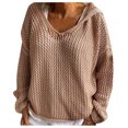 thumbnail image 1 of Sun Protection Clothing Womens Knitted Outer Sun Protection Knitted Hooded Sun Protection Clothing, 1 of 5