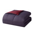 thumbnail image 3 of Nestl Ensemble de Couette Réversible, Ensemble de Couette Très Grand/Cal Très Grand, Rouge/aubergine, 3 of 6