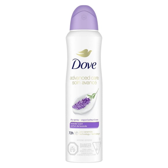 Dove Advanced Care Antiperspirant Deodorant Dry Spray Lavender, 107 g