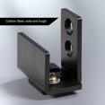 thumbnail image 1 of Sliding Barn Door Floor Guide Matte Black Wall Mount Prevents Swinging Easy for 1-3/8 Inch Doors, 1 of 8