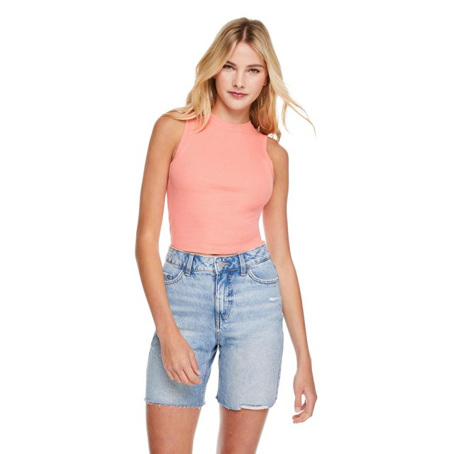 No Boundaries Women's Rib Tank Top