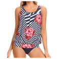 thumbnail image 1 of Women Tankini Swimsuit Tummy Control Top With Shorts Two Piece Bathing Suit, 1 of 6