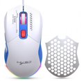 thumbnail image 2 of X300 Computer Mouse Wired Ergonomic 7200DPI 12 RGB Lighting Wired Gaming Mouse Mice For Laptop PC Gamer White, 2 of 5