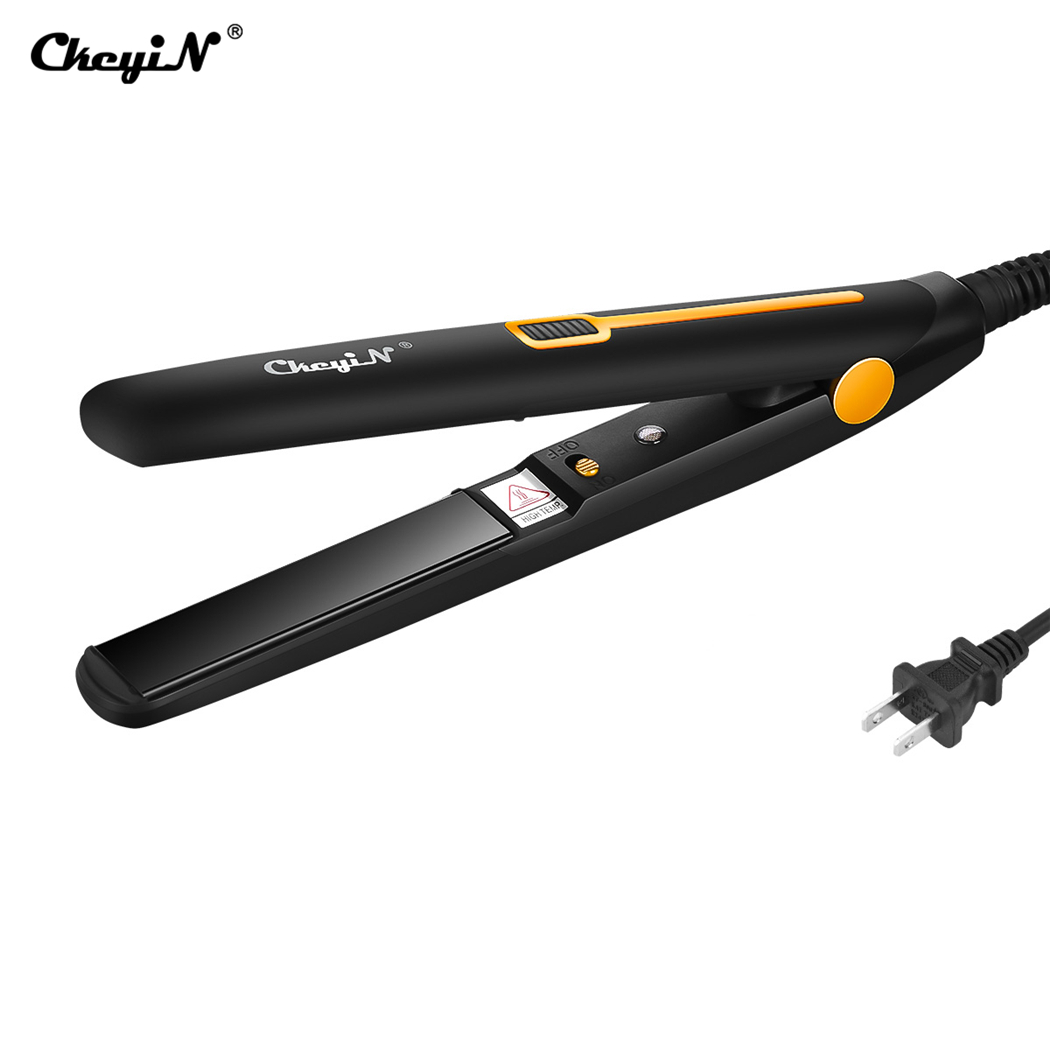CkeyiN PTC Hair Straightener, 2 in 1 Portable Hair Straightener Hair Curler Professional Hair Styling Tools,Mini Constant Temperature 20mm Curl Hair Straightener