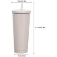 thumbnail image 4 of Tasse Gobelet avec Couvercle à Paille et Couvercle Rabattable, Bouteille d'Eau Réutilisable en Acier Inoxydable, 4 of 4