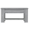 thumbnail image 2 of vidaXL Table Basse Gris Sonoma 101x49x52 cm Bois Manufacturé, 2 of 5
