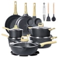 thumbnail image 1 of GIPP 22pcs Kitchen Cookware Sets,Pots and Pans Set Non stick,Dishwasher Safe Induction Cookware, 1 of 10