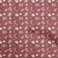 thumbnail image 1 of oneOone Coton Flex Bordeaux Tissu Automne Matière de Robe Tissu Imprimé Tissu au Mètre 40 Pouces de Large, 1 of 4