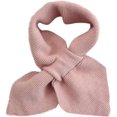 thumbnail image 1 of Women Knitted For Cross Collar Scarf Winter Warm Solid Color Loophole Neckerchie Scarves, 1 of 8