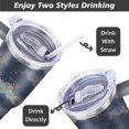 thumbnail image 4 of Gobelet 40 Oz avec Poignée et Paille Isolé Double Paroi en Acier Inoxydable Tasse de Voyage Boîte Cadeau Gobelet Réutilisable Tasse de Café de Voyage pour Bureau Tasse de Bière Isolée Portable pour Boissons Chaudes et Froides, 4 of 5