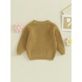 thumbnail image 4 of FOCUSNORM Chandail d'Automne pour Tout-Petite Fille Bébé, Motif Jacquard de Fleurs Manches Longues Col Rond Tricot, 4 of 9