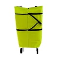 thumbnail image 1 of Sac Accelerateh 2 en 1 Sac de Magasinage Pliant Sac Vert Portable Chariot de Magasinage Pliable avec Roues Sacs de Rangement de Compression pour Vêtements Boîtes de Rangement Sacs de Voyage Transparents pour Vêtements Matelas, 1 of 4