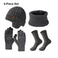 thumbnail image 4 of tamizeot Windproof Velvet Warm Knitted Hat Set Reliable Companion In Cold Available In Multiple Colors gray, 4 of 6