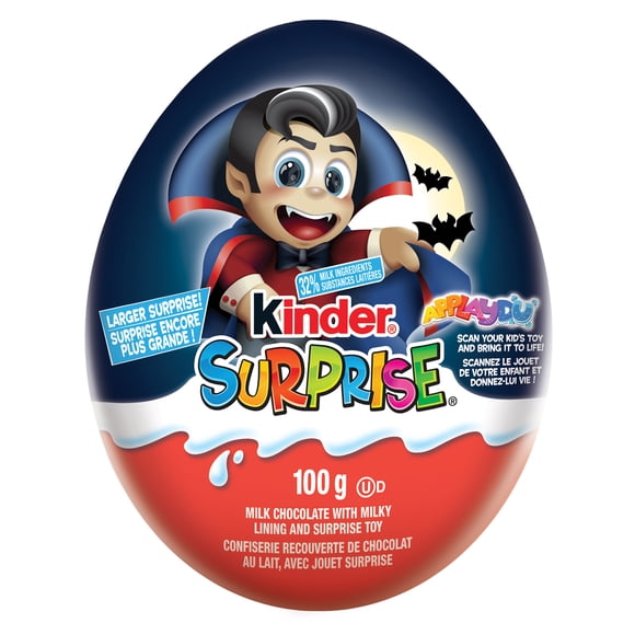 KINDER SURPRISE Milk Chocolate Egg With Toy, Halloween Gift With Surprise, 100 g