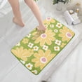 thumbnail image 2 of Rbaofujie Outdoor Patio Rug Bathroom Floor Mat Microfiber Inkjet Printing Bathroom Absorbent Foot Mat Bedroom Door Mat Non Slip Mat Flocked Carpet Chrysanthemum Pattern Bathroom Mat, 2 of 6