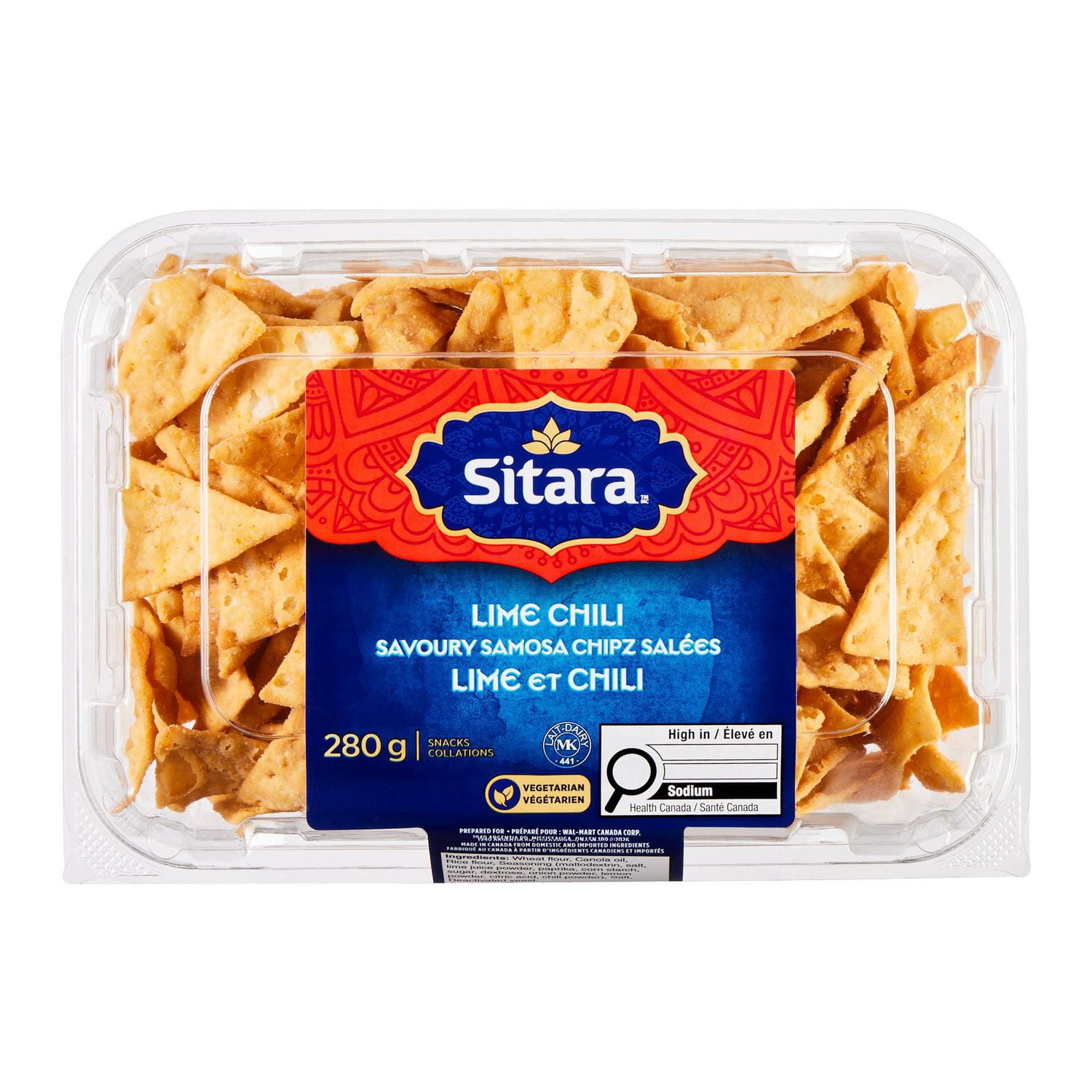 Sitara Lime Chili Savoury Samosa Chipz, 280 g