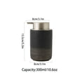 thumbnail image 3 of Japanese/Ceramic Foaming Soap Dispenser, Foam Soap Dispenser With Gold Pump, Hand Foaming Dispenser, For Barthroom Kitchen-black-Foam, 3 of 8