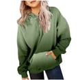 thumbnail image 1 of MIASHUI Girls Sweatshirt Tops Gradient Long Sleeve Oversized Hoodies Pullover,Dark Green,10-11 Years, 1 of 7
