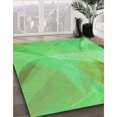 thumbnail image 3 of Ahgly Tapis Rectangulaire Lavable en Machine Intérieur Transitionnel Vert Néon, 3 Pieds x 5 Pieds, 3 of 7