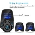 thumbnail image 5 of compatible FM Transmitter, Bluetooth FM Transmitter Radio Adapter Car Charger Cigarette Lighter freisprecheinrichtung Car Kit with 2 USB Charger Car Radio Wirele_Perfect Gift, 5 of 5