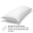thumbnail image 4 of Bare Home Body Pillowcase - Zipper Closure - Ultra Soft - Double Brushed - White, 4 of 7