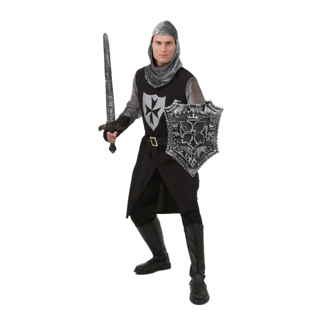Déguisement de Chevalier Noir Grande Taille