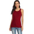 thumbnail image 3 of Beautyin Camisole à Cordon Extensible Dos Nageur Débardeur Côtelé pour Femmes, 3 of 6