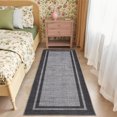 thumbnail image 4 of Bordered Washable Area Rug,Hallway Runner Rug,Washable Rug with Non-Slip Backing Stain Resistant Easy Cleaning Floor Cover for Dining Room, Living Room, Bedroom, 4 of 10