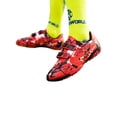 thumbnail image 3 of Innerwin Chaussures de Soccer pour Enfants à Bout Rond Crampons de Soccer Confort Légers Espadrilles Basses Terrain Ferme Rouge (Crampons TF) 3Y, 3 of 6