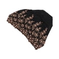 thumbnail image 4 of Turban Head Wraps, Vintage Embroidered Hair Turbans Soft Lace Material  For Women For Daily Use For Gift Black, 4 of 8