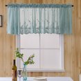 thumbnail image 4 of Lace Cafe Kitchen Ruffle Window Window drape Drape Valance Semi Transparent Voile Curtains Window Treatment, 4 of 9