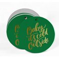 thumbnail image 2 of Inkdotpot Pack Of 50 Baby It's Cold Outside Baby Shower Favor Paper Tags Craft Real Gold Foil Hang Tags, 2 of 6