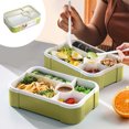 thumbnail image 1 of Summer Savings Kcavykas Lunch Box Microwave Oven Lunch Box Japanese Style Style Student Lunch Box Compartment Large Capacity Work with Cutlery Sealed Salad, 1 of 6