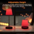 thumbnail image 4 of Simple Table Lamp Decorative Table Lamp Rechargeable Table Lamp Ambient Creative Table Lamp Pleated Simple Three Colour Temperature/RGB Touch Retractable Home Ambient Lamp, 4 of 8