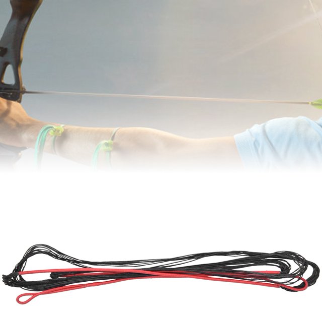 Bow String Recurve Bow Bowstring Black Red Nylon Universal Archery Equipment Supplies Bowstring Bow String For Recurve Bow Longbow Hunting