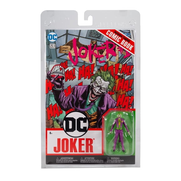 McFarlane Toys - DC Direct - 3IN Figure with Comic WV2 - Joker (DC Rebirth)