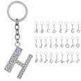 thumbnail image 2 of Key Chain Rhinestone A to Z Design Pendant Keychain Key Ring for Handbag Decor, 2 of 8