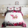thumbnail image 2 of Erosebridal Ensemble de Literie Monogrammée pour Lit Simple, Couette Personnalisée avec Initiale, Décoration avec Lettre, Réversible, Légère, 2 Pcs, 2 of 8