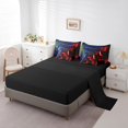 thumbnail image 3 of YST Gamer Gaming Bedding Set, Geometric Neon Checkered, 7-Piece, Full Size, 3 of 4