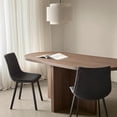 thumbnail image 3 of Bouclair Black Textured Faux Leather and Metal Dining Chair, 3 of 10